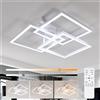 Riserva Plafoniera a LED, lampada da soffitto moderna quadrata dimmerabile da 40 W con telecomando per soggiorno, sala da pranzo, camera da letto