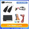 Leekooluu Kit di chiusura centralizzata per sistema di accesso senza chiave con serratura universale per portiera dell'auto con accessori per auto con telecomando