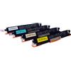 HP Toner compatibile HP CE310/1A/2A/3A 126A Confezione da 4 per LaserJet Color CP1025 M175 M275 - Alta Qualità