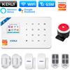 KERUI Sistema di Allarme Wireless WIFI KERUI W181 con Sensore per Porte, Controllo Remoto tramite App, Allarme Antifurto Smart per Casa, Compatibile con Tuya