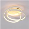 Riserva Plafoniera a LED, plafoniere moderne creative di personalità rotonda bianca, 40W bianco caldo 3000K per camera da letto, corridoio