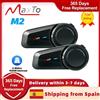 NONE Maxto M2 Casco Moto Interfono Auricolare Bluetooth V5.0 per 6 Piloti 1000M Impermeabile Funzione di Accoppiamento Universale Radio FM MP3