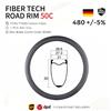 NONE Cerchio per bici da corsa in carbonio ultraleggero 700C con freno a disco 50 mm 21 mm di larghezza 24 fori 700C tubo per pneumatici in filo di bicicletta
