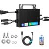 Sukflow Micro inverter SUKFLOW da 1000 W, micro inverter solare con WLAN e Bluetooth, impermeabile IP67, con cavo CA da 5 m per alimentazione balcone p