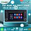 wondefoo 7 ''autoradio Android 14 Wireless Carplay stereo per Audi A4 B6 S4 B7 RS4 Seat Exeo 2002-2008 lettore multimediale navigazione WIFI