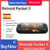 MicroData Retroid Pocket 5 (RP5) Console di gioco portatile portatile, display HD OLED da 5,5 pollici 1080P, Android13,5000 mAh, regali di Natale perfetti