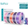 SUNLU PLA PLUS Filamento per stampante 3D in seta 1,75 mm Doppio/Triplo tono Texture di seta lucida Colori sfumati per la maggior parte delle stampanti 3D FDM