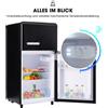 Rbefeuly Mini frigorifero, porta singola, volume totale 72 litri, congelatore 21 litri. 120 ore di kilowatt per anno, -27 ° Da C a 13 ° C, Lampada a LED