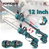 YOFIDRA 12 Pollici Brushless Telescopico Palo Motosega Elettrica Giardino Lavorazione Del Legno Potatura Sega Per Makita 18-21V Batteria Spille