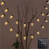 KIKIELF Lampadine solari per esterni, lampadine globali, lucine stradali a LED, per Natale, giardino, campeggio, terrazza, decorazione per feste