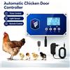 NONE Centralina di Controllo Automatica per Porta Pollaio, Impermeabile, Sensore di Luce, Funzionamento a Batteria, Induzione, Porta Automatica per Pollaio