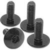 NONE 10 pz Nero Grande Testa Piatta Viti A Esagono Incassato Bulloni M6 12/16/20mm Zinco Placcatura Anti-ruggine per Moto Scooter piastre di coda