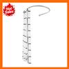 NONE Set di Aste per Tende da Doccia in Acciaio Inossidabile, Capacità di Carico 20kg, Antiruggine, Resistente all'Acqua, Motivo a Griglia, Tenda in Poliestere, Facile Installazione, Design Monopezzo Senza