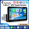 Camecho 7 "Radio per auto 1 Din Carplay Android Auto 2 + 32G Lettore multimediale FM Bluetooth GPS WIFI MirrorLink Autoradio universale