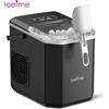 Loefme Macchina per cubetti per ghiaccio Loefme Piccola pulizia automatica Macchina per ghiaccio a forma di proiettile Fabbricazione rapida di ghiaccio per la casa Caffee Camping