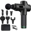 MicroData Pistola per massaggio muscolare profondo Pistola per fascia Rilassatore Massaggiatore elettrico muto per corpo Collo Schiena Gambe Massaggio fitness Multi Gear regolabile