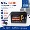 Likctt Batteria LiFePO4 12V 24V 350Ah 200Ah 150Ah 100Ah con BMS integrato, Cella Litio Ferro Fosfato, 9000 cicli, per Camper, Golf Cart, Esente IVA