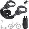 NONE Lucchetto per bicicletta con lucchetto per manette da 90 cm con chiave e borsa per manubrio per scooter elettrici Lucchetti per biciclette Blocco di protezione antifurto di sicurezza