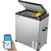SucceBuy Frigorifero per auto da 70 litri Congelatore portatile a zona singola -4 ℉ -68 ℉ Dispositivo di raffreddamento del compressore ad gamma regolabile per camper da campeggio