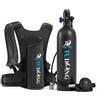 TUDIVING-2L Supporto per bombola subacquea portatile Respiro da 30-45 minuti, acquario ricaricabile per lavori subacquei