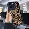 NONE Custodia per telefono con stampa leopardata INS per IPhone 14 13 15 16 17 Pro Max 11 12 PRO 8 7 Plus X XS XR SE 2 16E Cover posteriore morbida antiurto