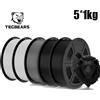 TECBEARS Filamento 3D PLA/PETG/petg opaco ad alta velocità /abs/seta/HSMPLA/PLA Plus/pla Filamento stampante 3D da 5 kg 1,75 mm per stampante 3D