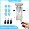 YiHESZ Tuya/TTlock Serratura per porta con telecomando Serratura intelligente wireless Bluetooth Serratura a catenaccio Serratura elettronica senza chiave invisibile