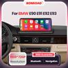 BONROAD Autoradio Per BMW E90 E91 E92 E93 2005-2012 Wireless CarPlay Android Auto Multimedia Stereo Con Bluetooth Unità Principale GPS
