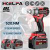 HKELFA Avvitatore a Impulsi Elettrico Brushless 520N.M, Pistola a Impatto 1/2 Pollice, Avvitatore Elettrico Cordless per Batteria Makita 18V