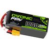 OVONIC Batteria LiPo Ovonic 100C 6S 1800mAh 22,2V con spina XT60 per droni da corsa FPV Elicotteri RC Droni FPV da 5-6 pollici