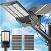 Swiatla Lampioni solari Luce con sensore di movimento per esterni 8000W 800000LM 6500K Luci di inondazione di sicurezza solare Lampada solare per cortile, strada