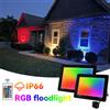 Arbrac Luce di inondazione RGB 100W 200W Riflettore RGB IP66 Faretto LED con telecomando 220V Lampada per proiettore Illuminazione da giardino per esterni