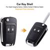 NONE Custodia per chiave pieghevole Shell Custodia per chiave remota per auto a 2 pulsanti con batteria CR2032 per Opel Insignia Astra J Zafira Corsa E Meriva Adam