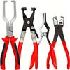 NONE Pinze Professionali per Fascette Stringitubo - Kit di Strumenti per la Sconnessione e la Rimozione di Tubi del Carburante per Riparazioni Auto