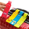 NONE Bella etichetta per bagagli in silicone Etichetta per bagagli per passaggio d'imbarco Accessori da viaggio di moda verificata Etichetta per bagagli carina Volo