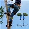 NONE Kit di punte per arrampicata sugli alberi con guanti per imbracatura di sicurezza Doppi denti Attrezzatura per arrampicata sugli alberi Strumento per arboristi scalatore