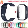 NONE Cinturino in silicone + custodia per Xiaomi Redmi Watch 5 cinturino attivo accessori smartwatch braccialetto sportivo per cinturino Redmi watch5 Active/Lite