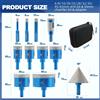 BRSCHNITT Set di Punte Diamantate BRSCHNITT, Set 11pz Punta Smussatrice per Ceramica Marmo Granito, Punta Fresante Sega a Foro Punta Nucleo per Foratura Piastrelle Pietra Cemento Vetro Porcellana