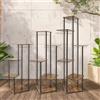 NONE EFAN Supporto per piante Scaffale per piante in metallo per interni a 4/5/6 livelli per piante multiple Piccolo supporto per fiori ad angolo per patio Giardino Balcone Casa