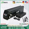 EFFIVOLT Pacco batteria al litio Silver Fish per bicicletta elettrica, 36 V, 48 V, 19,2 Ah, 17,5 Ah, 13 Ah, 18650, 250 W, 350 W, 500 W, 1000 W, motore del mozzo
