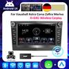 ESSGOO Android 14 4+64G Wireless CarPlay Auto Autoradio Per Opel Astra Vectra Vauxhall Antara Zafira Corsa CD Vivaro Meriva