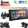 Srnubi 5/6.86 pollici Moto Portatile DVR Wireless Carplay Android Auto Specchio Link Display IP67 Impermeabile 5.0 BT di Navigazione