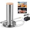 Rbefeuly Il generatore di fumo freddo o caldo per affumicatore funziona con la griglia per barbecue Accessorio per affumicatore elettrico a pellet Personalizza il profilo dei fumatori per barbecue