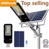 YQCHEZI Potente lampione solare per esterni a luce solare 6000mAh Lampione automatico impermeabile dal tramonto all'alba per garage giardino