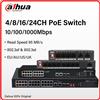Dahua Switch PoE Dahua 4/8/16/24 porte 10/100/1000Mbps Gigabit Fast Ethernet Switch IEEE 802.3 Per telecamera IP VTO VTH S1300C-4ET2ET-APWR