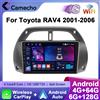 Camecho 6 + 128G Wireless CarPlay Android Auto Autoradio Per Toyota RAV4 2001 2002-2006 2 Din Lettore Multimediale GPS Stereo 4G WIFI