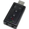 ICANING VIRTUAL 7.1 Scheda audio USB esterna USB a Jack Adattatore audio per cuffie da 3,5 mm Scheda audio per microfono per Mac Android Linux