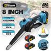 Gisam Gisha Brushless 8 pollici Elettrico Potatura Sega Motosega Ricaricabile Lavorazione Del Legno Electirc Sega Strumento Per makita 18v batteria Spille