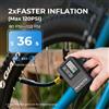 NONE Pompa di aria elettrica per bici Pompa di gonfiaggio per pneumatici da 120 PSI per gonfiatore a sfera per bicicletta da moto MINI compressore tascabile portatile