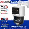 Hikvision DS-2SE4C425MWG-E/14 TandemVu 4+4MP F1.0 Bullet 25X PTZ 30-100M Allarme attivo colorato e IR Audio bidirezionale Apprendimento profondo